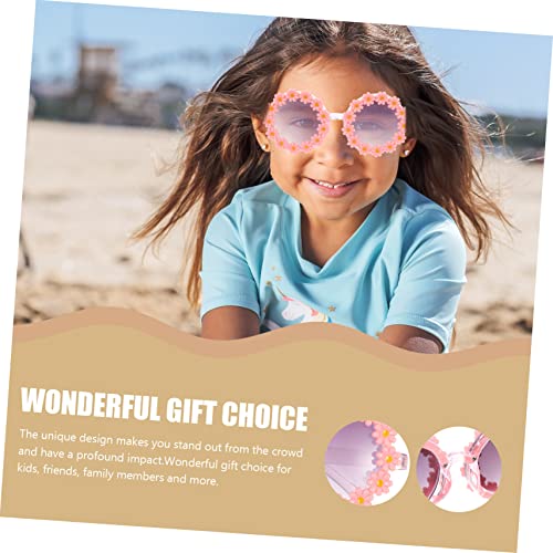 Boys and Girls Flower Sunglasses UV Protection Sunflower Design Eyewear for Children Party Sunglasses for Boys and Girls Anti-UV Summer Shades4