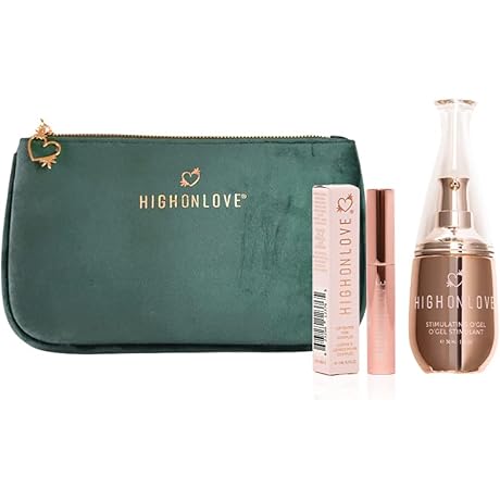 Sensual Hemp Massage Oil, Lip Gloss, and Velvet Bag Gift Set