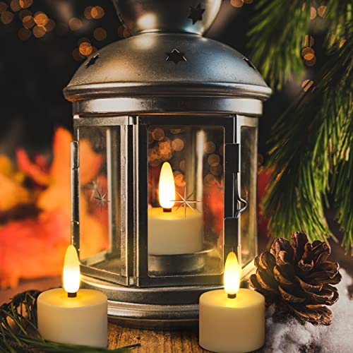 ZIYOUDOLI 12pcs USB Rechargeable Tea Light Led Candles Flickering Flameless Tea Lights with Remote Control and 4/6H Timer - Image 4