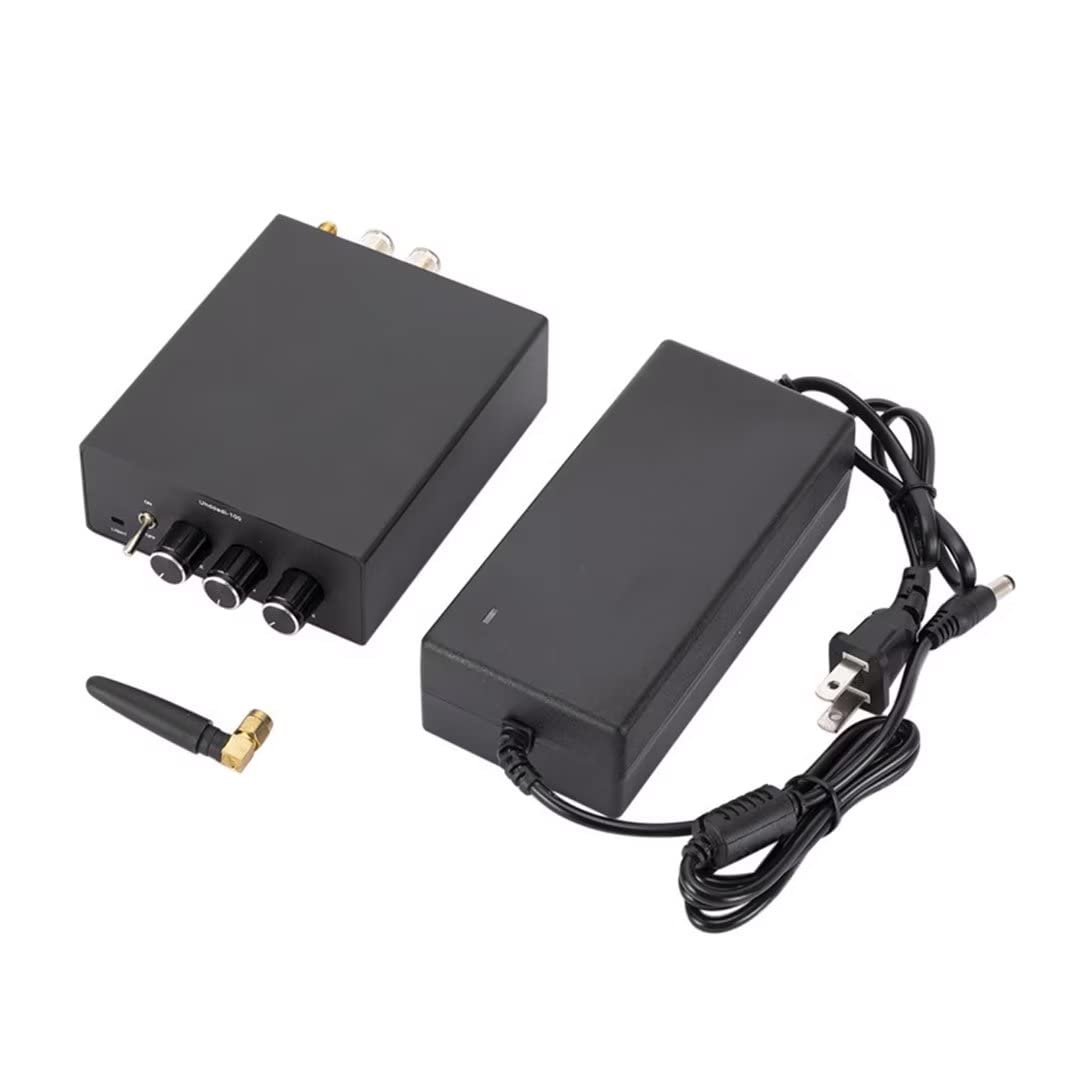 Home Integrated Digital Amplifier, Mini Hi-Fi Wireless Bluetooth 5.0 Stereo Audio 2 Channel Amp Receiver with Power Supply, Black