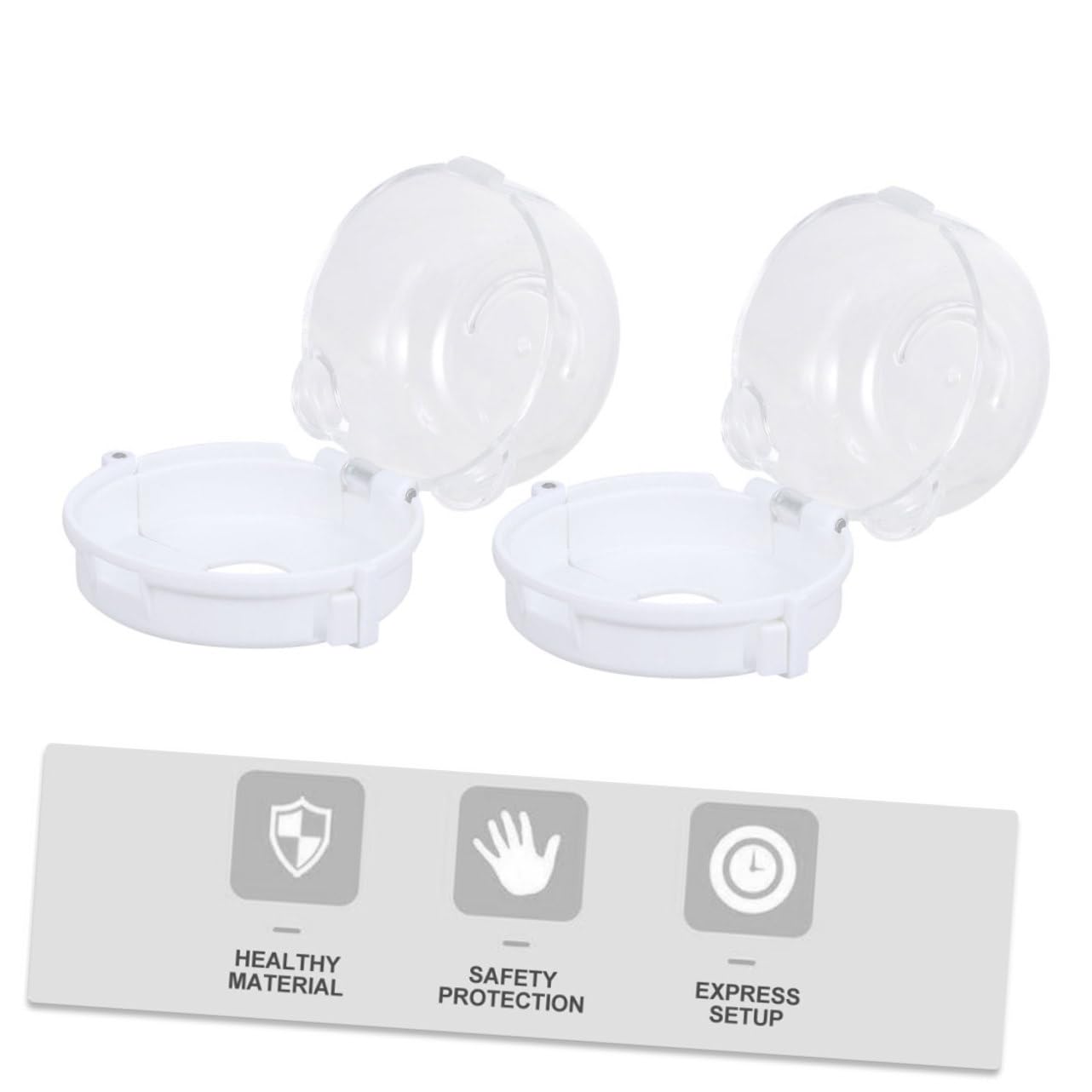 Beatifufu Stove Safety Locks for Toddlers Oven Knob Covers Abs Material Kitchen Safety Guard Door Knob Covers Childproof Lock