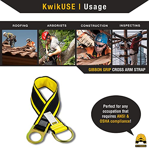KwikSafety (Charlotte, NC) Gibbon Grip 3 ft Safety Anchor Cross Arm Strap Beam Choker ANSI Fall