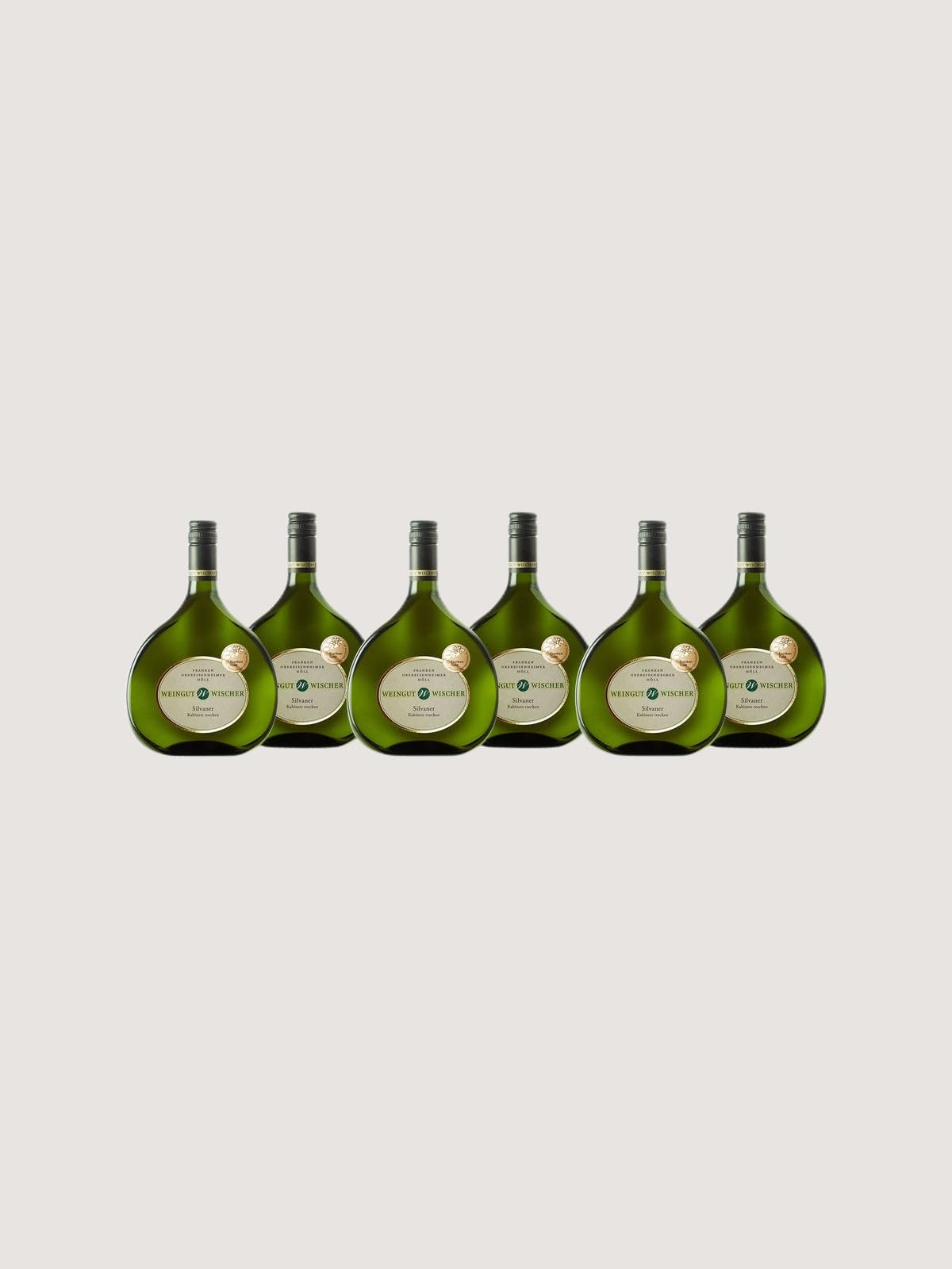 WEIN WISCHER Weißwein Silvaner trocken Kabinett [1 x 4,5 l] Obereisenheimer Höll Weingut Wischer - Gutsabfüllung Frankenwein jetzt genießen!