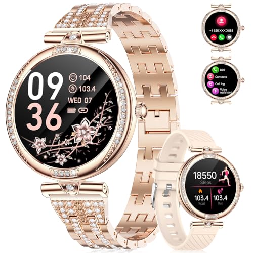 Opiniones de Reloj en C los más recomendados. 50 ESFOE Smartwatch Reloj Inteligente Mujer,1.19'' AMOLED Rastreador de Actividad Impermeable IP68,24H Pulsometro,Pulsera Inteligente Dama con Llamadas Bluetooth para iPhone...