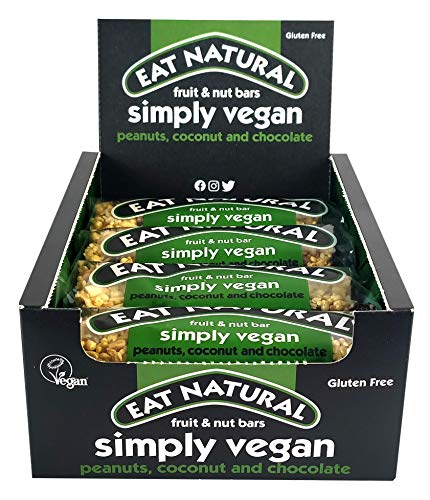 Barres végétaliennes fruits et noix Eat Natural 45g encas sain sans gluten pour sportifs
