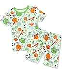 babee Reshinee Bamboo Viscose Toddler Pajamas Boys Girls Kids Baby Cool Short Summer Sport Pjs Set 6-7Y Two Piece