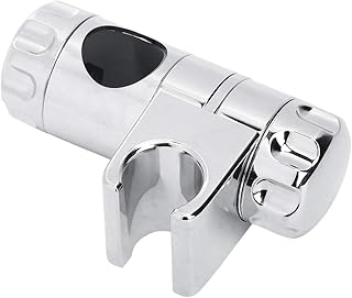 Shower Bracket, Shower Rail Head Bracket Holder 25mm Replacement Hand Shower Head Bracket Arm Clamp for Adjustable Slide Shower Arms Slide Bars