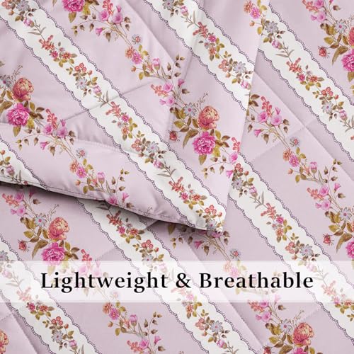 Image of Amazon Brand - Umi Reversible Double Bed Super Soft AC Comforter /Blanket /Quilt /Rajai 220 GSM Soft Microfiber Diamond Stitch (90 inch x 100 inch Inches /228cm x 254cm) - Comforter Double Bed|Pink & White