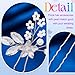 Heread Crystal Bride Wedding Hair Pins Silver Flower Bridal Hair Pieces Pearl Hair Accessories for Women and Girls (Pack of 3) (A Silver)