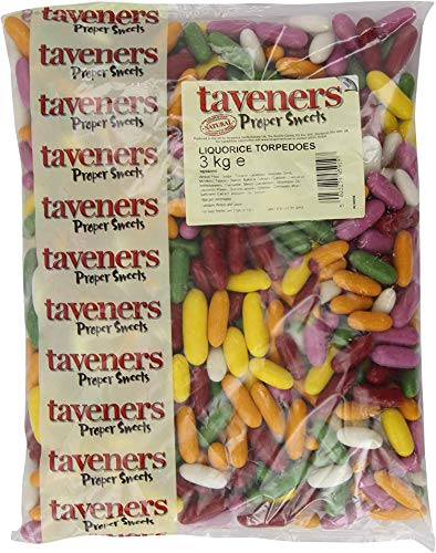 Taveners Liquorice Torpedoes 1 kg