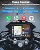 Jansite 7" Portable CarPlay Moto Android Auto Moto,GPS Moto IP67 Étanche Tactile Écran,Double Bluetooth Siri/Google/Navi