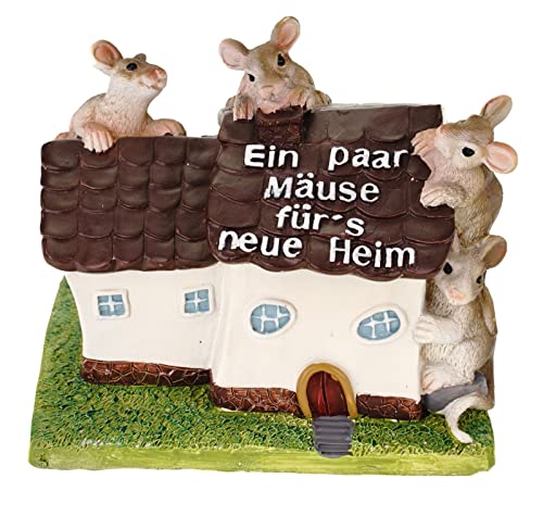 Kremers Schatzkiste Hucha de casa para casa nueva casa con ratones casa caja de ahorros alcancía Cover