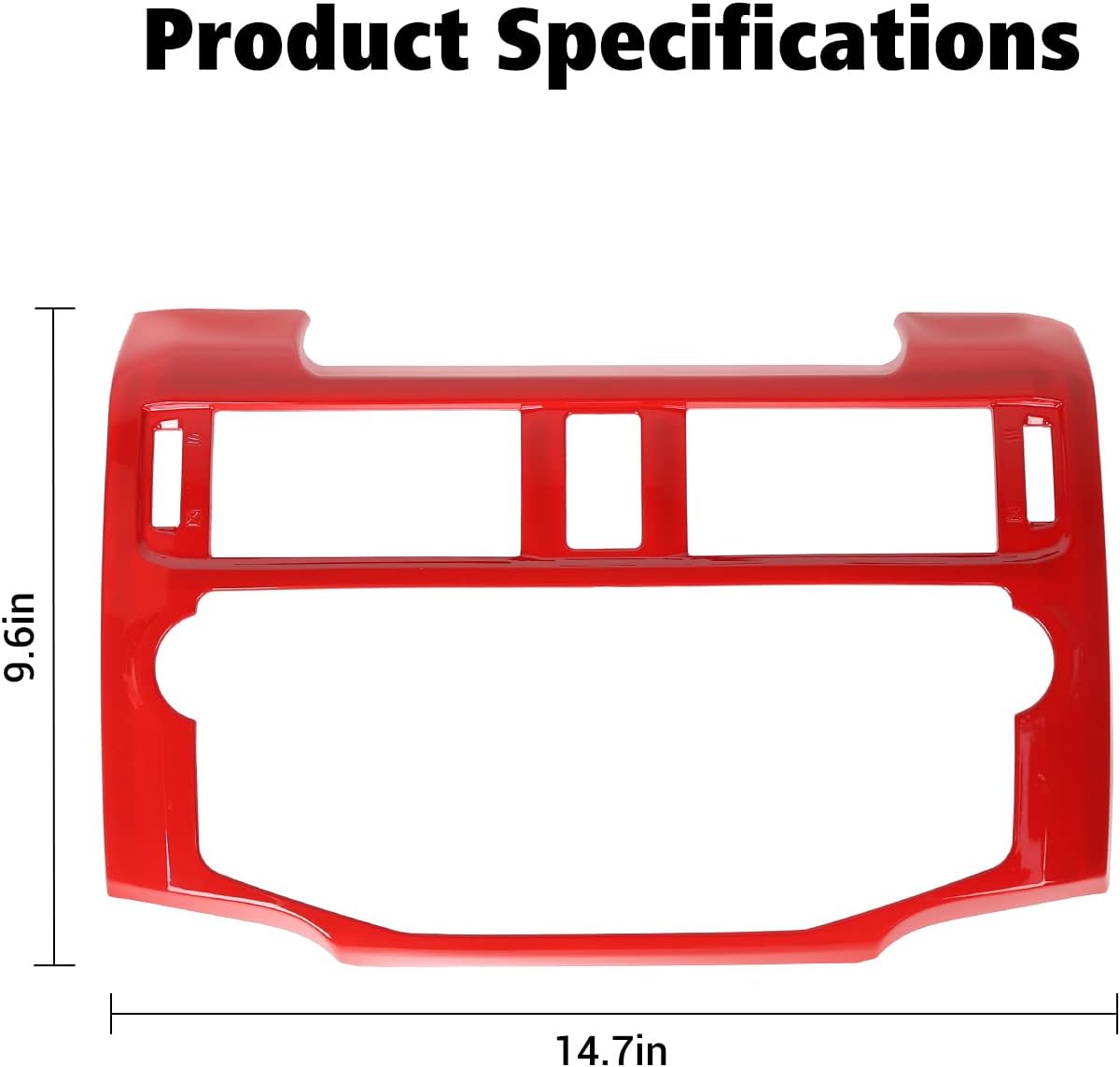 Voodonala for 4runner Central Console Navigation Frame Trim for Toyota 4runner SUV 2010-2019 (Red)