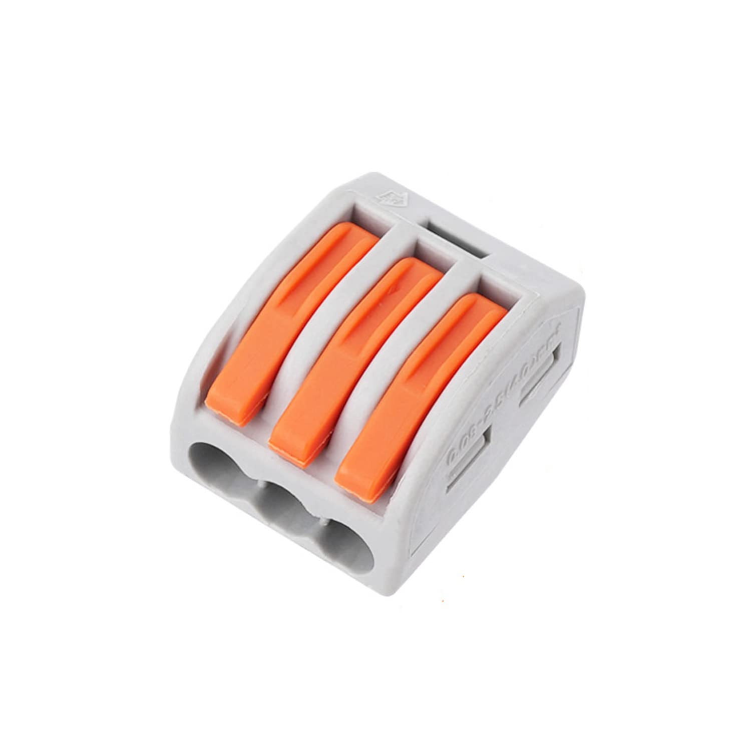 AMPELE 50PCS 3 Port Wire Connectors for Multiple Types of Wires