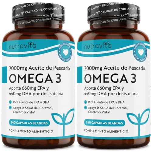 Nutravita Omega 3 2000mg - con 660mg EPA y 440mg DHA