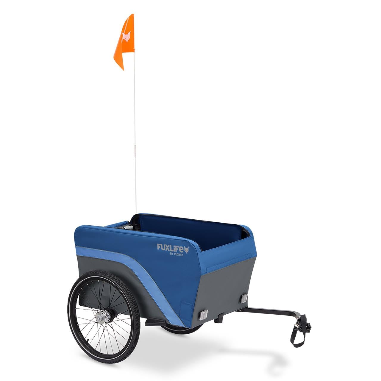 Rimorchio per bici FX-LA120 blu • 2 in 1 pieghevole • rimorchio cargo 120L con portata 47,8kg • volume di carico 120L • carretto per uso quotidiano