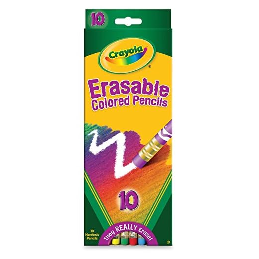 Crayola Lápices de colores borrables surtidos, 10 unidades (paquete de 12)