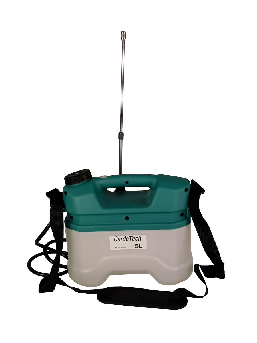 Atomizzatore a Spalla a Batteria | capacità 5l | La Pressione di Esercizio è di 1,5 Bar | 2.5Ah | Irroratrice per Erbacce |11805G