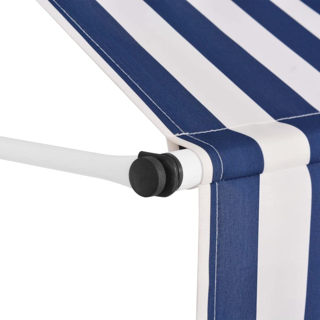 markise blau weiß gestreift JUDYY Einziehbar Handbetrieben 100 cm Blau/Weiß Gestreift, Sichtschutz Balkon, Balkon Markise, Seitenmarkise, Klemmmarkise, Sonnenvorhang, Balkonmarkisen Frame Size:XL 50cm Spielzeug Schwert Fahrrad: Wann man auf
