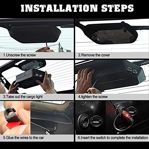 Luz LED de maletero para Jeep Wrangler JL 2018-2024 miniatura 4