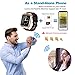 Padgene DZ09 Bluetooth Smart Watch with Camera for Samsung, Nexus, HTC, Sony,LG and Other Android Smartphones (Silver(Black Band))