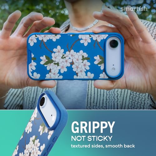 Image of Smartish iPhone Air MagSafe Case - Gripmunk Magnetic Slim Case [Lightweight + Protective] Thin Grip Cover with Microfiber Lining for Apple iPhone Air - Very Cherry Blossom