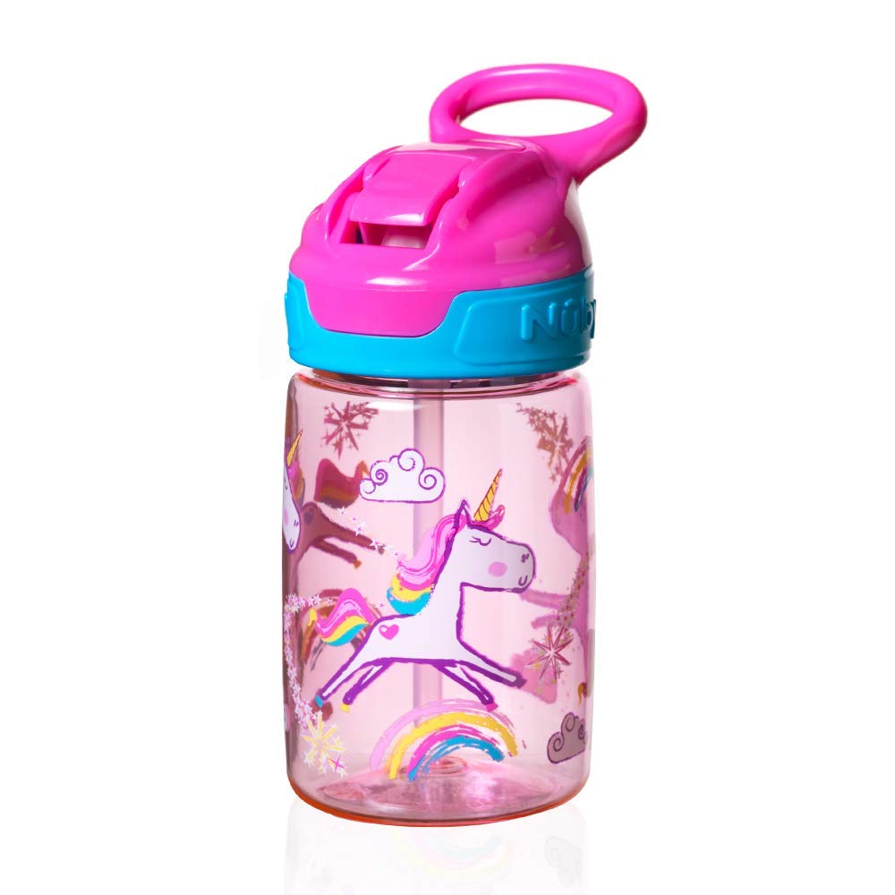 Nuby Tritan Schnabeltasse Incredible Gulp Active Toddler Cup 360ml Pink Unicorn
