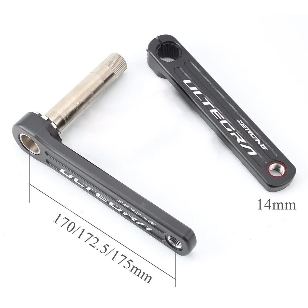 40/42/44/46/48/50T pusta zintegrowana korba korbowa z dolnym wspornikiem 170 mm zestaw ramienia korby ze stopu aluminium do roweru szosowego (40T)