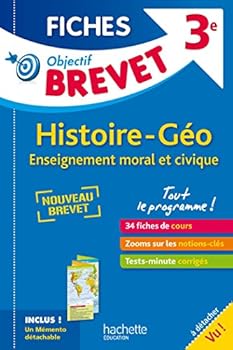 Paperback Objectif Brevet 3e - Fiches détachables Histoire-Géographie-EMC [French] Book
