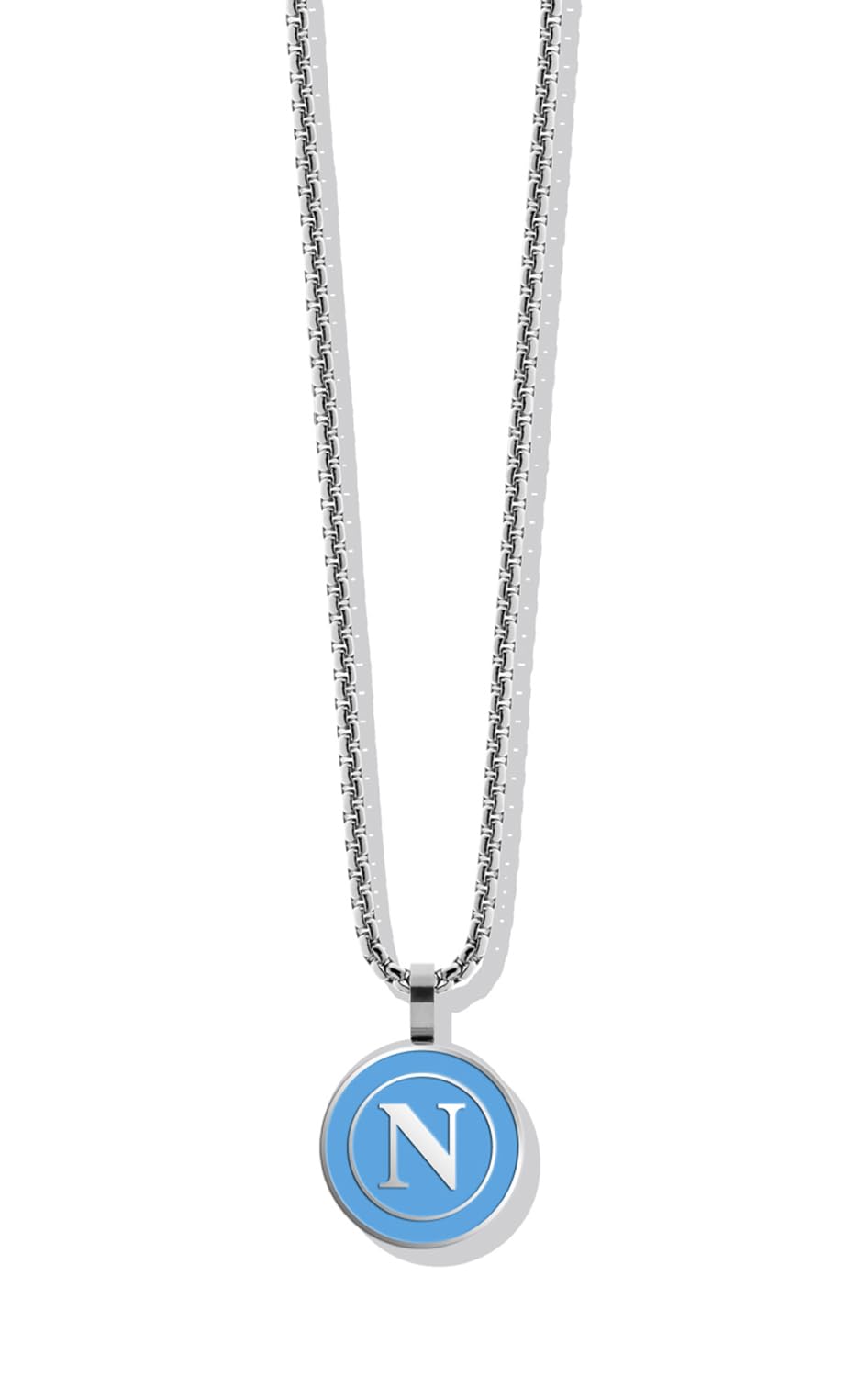 COLLANA CON PENDENTE NAPOLI ACCIAIO BIMBO