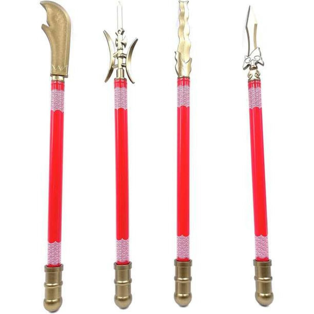 Amazon | 三国志 武器 ボールペン 4本セット 方天画戟 青龍