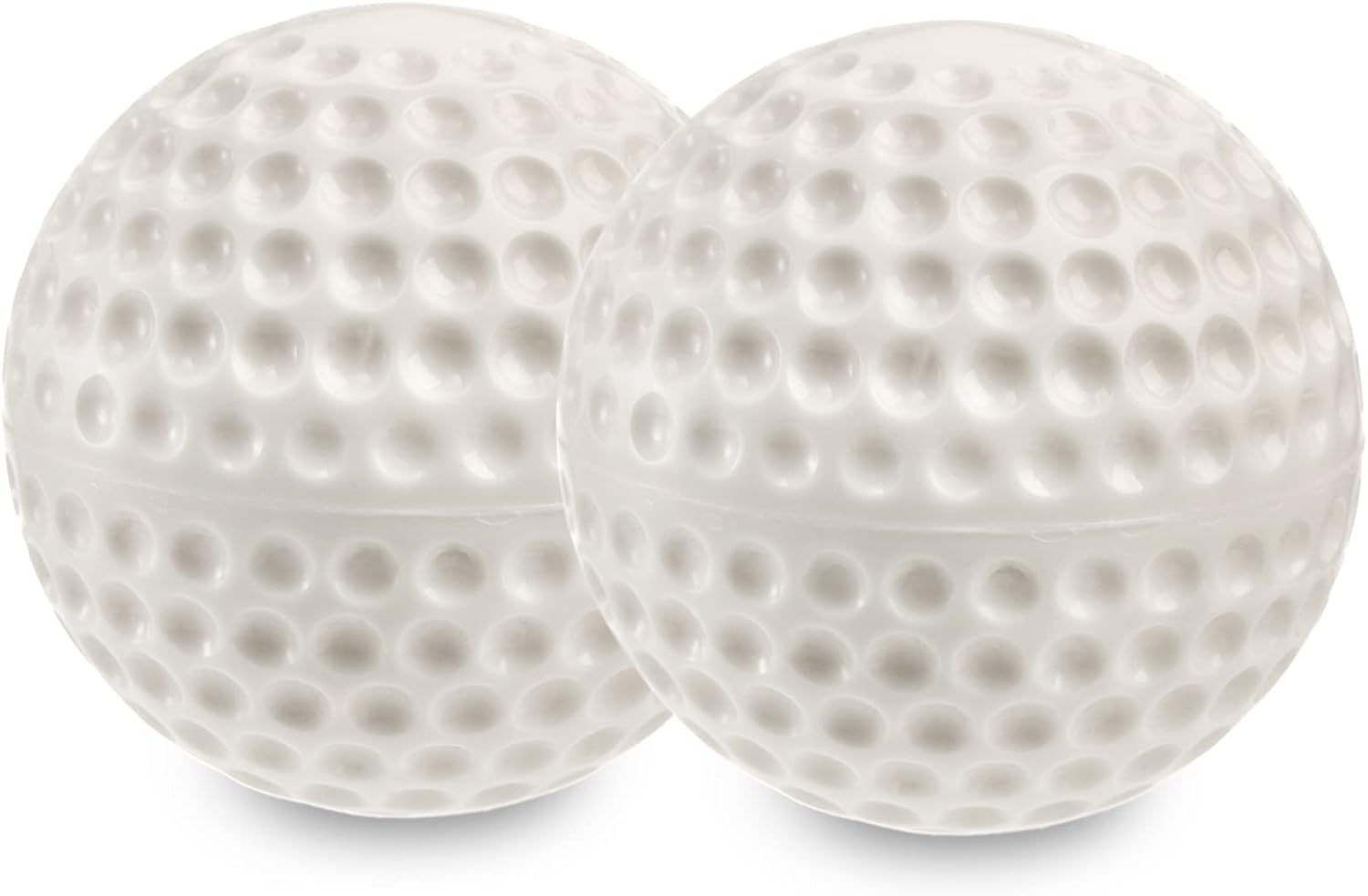 Tebery 12 Pack Dimpled Baseballs, 9-Inch Sting-Free Pitching Machine Baseballs for Hand-Eye Coordination, Hitting and Fielding Practice (White) : Sports & Outdoors