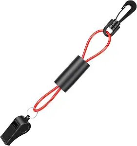 Whistle with Lanyard for Safety, Floats on Water, Coast Guard Approved, Loud Blast Emergency Whistle for Camping, Hiking, Hunting, Fishing