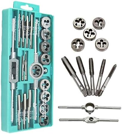 Multifunctional Die Wrench Set - 8/12/20pcs External Thread Cutting & Tapping Tools, Screw Tap & Die Kit for DIY Enthusiasts & Professionals, Precision Hand Tool Solution
