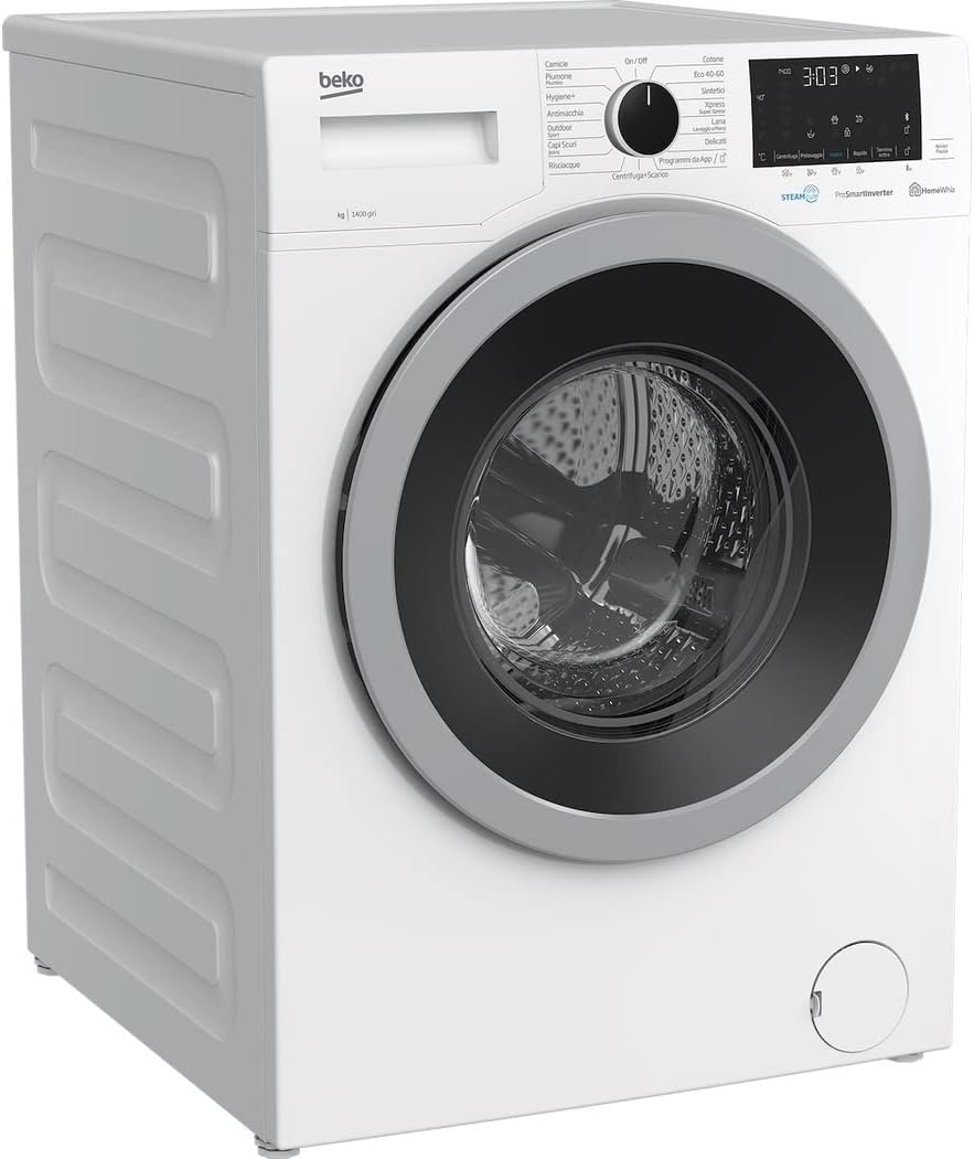 Beko WTY101486S Lavatrice 10 kg, Classe A, 1400 giri Vapore Beko WTY101486S Lavatrice 10 kg, Classe A, 1400 giri Vapore
