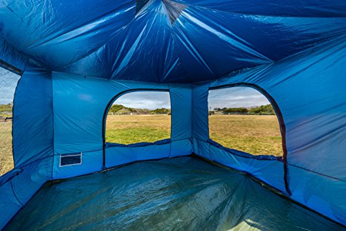 The Original-Authentic Standing Room 4-person Cabin Tent 8.5 FEET OF HEAD ROOM 2 or 4 Big Screen Doors Fast Easy SetUp,Fits Most 10x10 STRAIGHT Leg Canopy,FULL TUB STYLE Floor CANOPY FRAME NOT INCLUDED! - Thumbnail 4