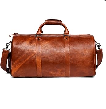 Backpack Stylish Vintage Leather Sling Bag - Versatile Chest Shoulder Backpack For Men | Convenient Cross-body Bags For Casual Day-pack | Trendy And Functional Design | Brown/Black