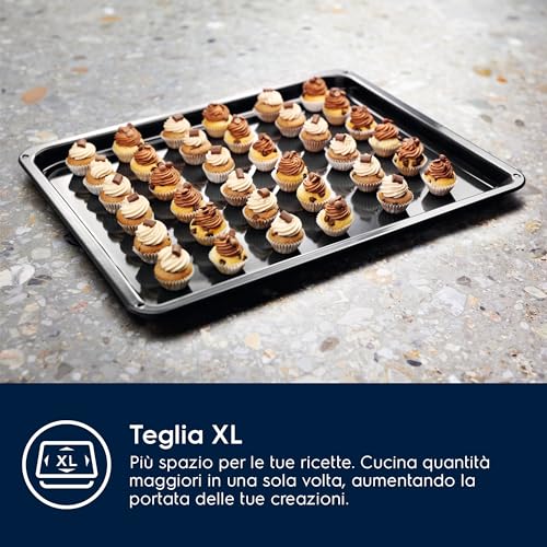 Electrolux EOH2H044K Serie 300 Forno Multifunzione, Capacità 68 L, EOH2H044K, Classe A+, Pulizia AquaClean, Cottura Uniforme, Funzione Pizza, 589x594x568 mm, Nero - Immagine 5