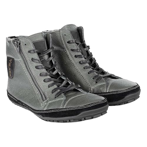 Generisch Couple High Top Snow Boots Fashion Casual Sneakers Ladies Warm Boots Winter Padded Warm Men'S Boots Tactische Herren Wasserdicht, gris, 40 EU