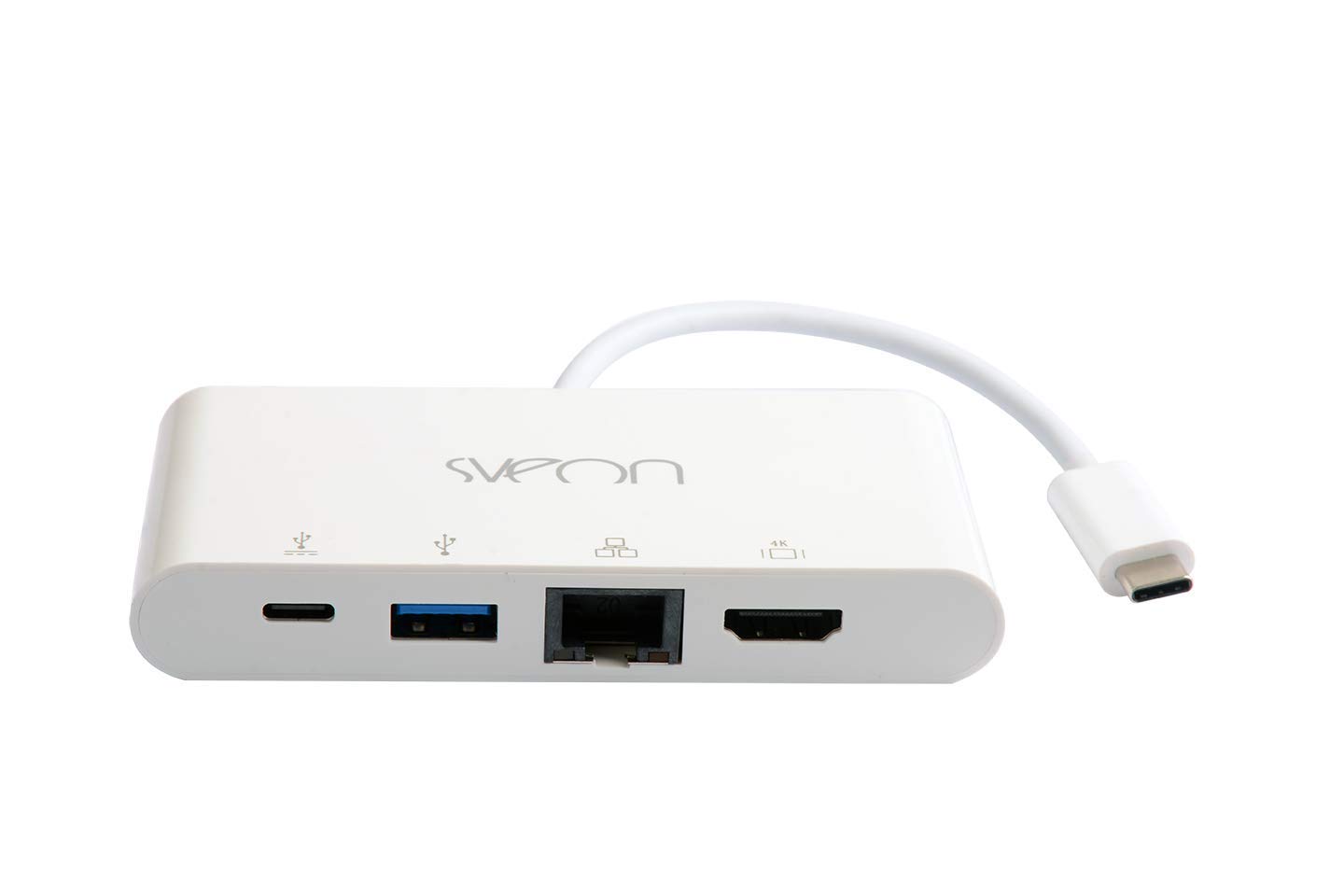 Sveon SCT504 USB 3.1 Type C Docking Station with HDMI 4K, Gigabit Ethernet and USB C Charging Port & Data