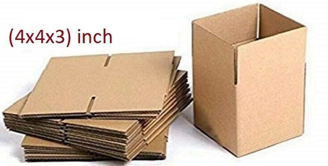 Shri Ram Packaging 3 Ply Brown Corrugated Box box Size: 4X4X3 Length 4 inch Width 4 inch Height 3 inch Shipping box Courier Box Pack of 100 Boxes (B08ZHJ9XRF) Amazon Price History, Amazon Price Tracker
