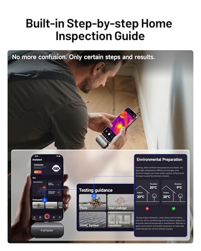 Image of TOPDON TC002C Duo Thermal Camera, Compatible with Any USB-C iPhone, iPad & Android Device, 512 x 384 Super Resolution, 256 x 192 IR Resolution Thermal Imager, -4F~1022F Temp Range -Grey
