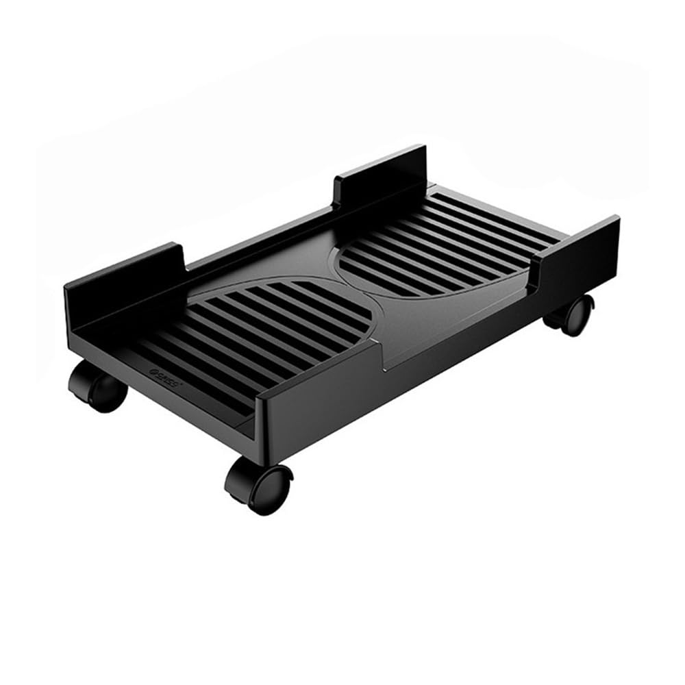 Akcesoria komputerowe PC Cases Cart Desktop PC Towers Stand, Mobile CPU Cooling Holder Bracket with 4 Rolling Caster Wheels Floor CPU Stand Fits Most PC Under Desk Stojak na wieżę komputerową