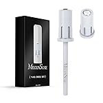 MelodySusie Crystal Top Mandrel Bit for Nails, 3/32\'\' Easy Off Nail Drill Bits for Sanding Bands, Suitable for Acrylic Nails Gel Manicures and Pedicures, White