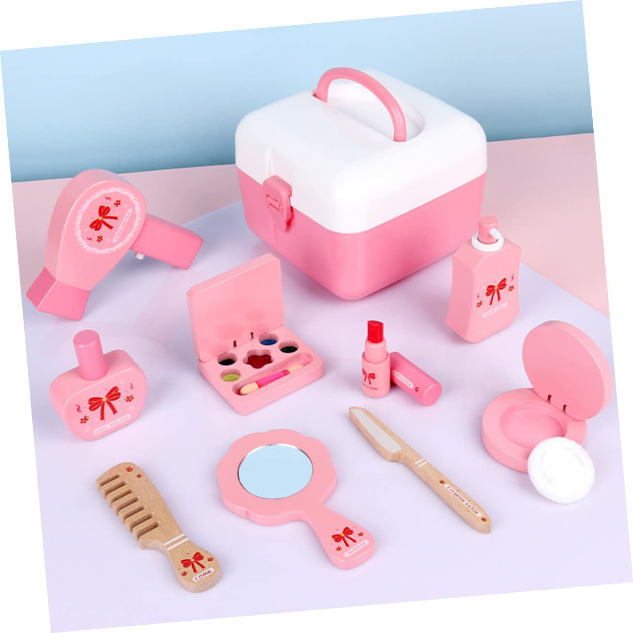 ifundom 1set Gioco Di Bellezza Per Ragazzo Ragazza Con Trucchi e Accessori Kit Di Trucco Compatto e Sicuro Gioco Creativo Per Ragazze e Ragazzi Con Design Simulato Per Sviluppare La e