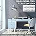 2PC Cable Management Box with Lock,Acrylic,Cable Organizer Box & Power Strip Cover, Wire Organizer for Surge Protector Power Strip,TV Computer,Cable Wires of Home,Office,Child and Pet Proof