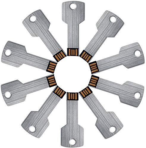 Chiavetta usb in metallo per chiavette di memoria a forma di U regalo 8 GB argento-3