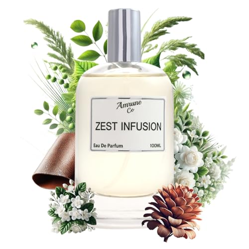 Image of Zest Infusion | Luxury Men Eau De Parfum | Leather White Floral Warm Spicy | Perfume Spray for Man | Strong & Long Lasting Fragrance | Luxury Gift for Him | 100 ml