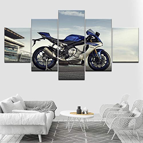 Cuadro de pared multipanel, 5 piezas, impresión sobre lienzo, imágenes coloridas de animales, perros, pintura al óleo, impresión artística moderna para decoración del hogar, 150 x 80 cm, papel pintado