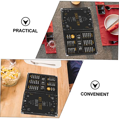 CIYODO 2 Pçs Capa De Menu Capa De Plástico Capa Protetora De Livro Capas De Livro De Plástico Mangas